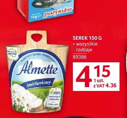 Serek puszysty Almette śmietankowy promocja w Selgros