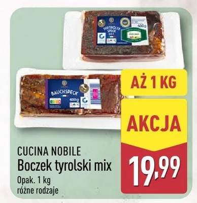 Boczek tyrolski mix różne rodzaje promocja w Aldi