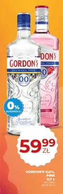 Napój bezalkoholowy Gordon's Pink 0,0% promocja w Duży Ben
