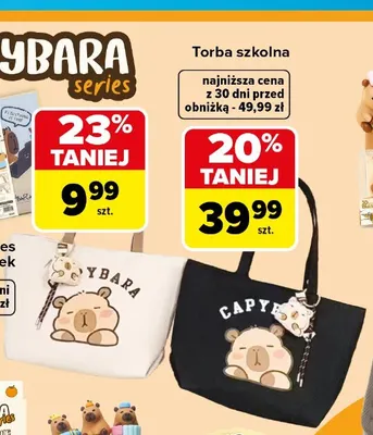 Torba szkolna Capybara promocja w Carrefour