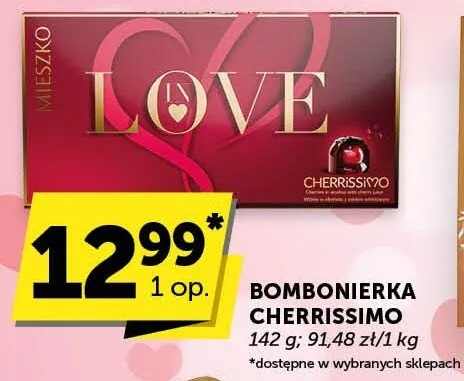 Bombonierka Cherrissimo Love promocja w Euro Sklep