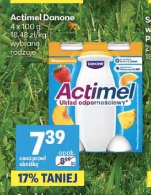 Actimel Danone 4-pak promocja w Delikatesy Centrum