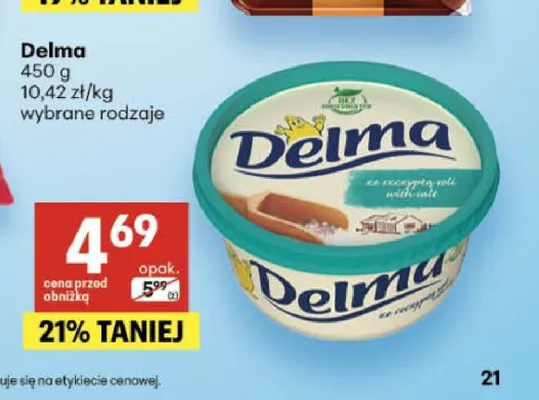 Margaryna Delma promocja w Delikatesy Centrum