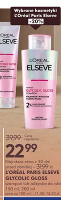 Kosmetyki L'Oréal Paris Elseve promocja w Super-Pharm