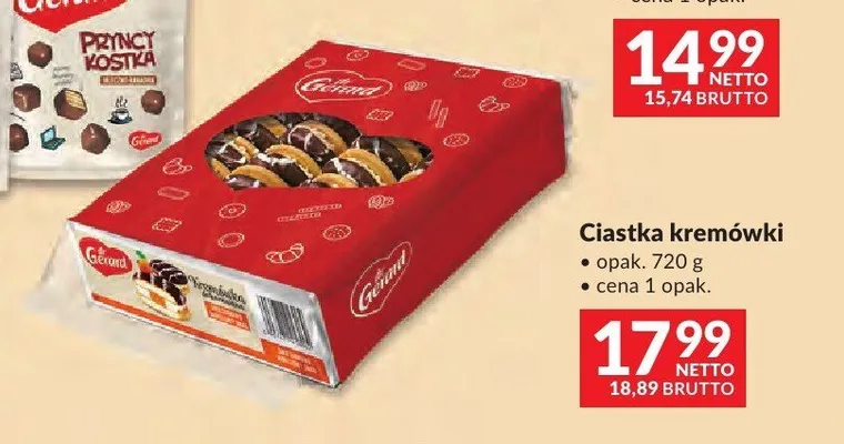 Ciastka kremówki dr Gerard promocja w Makro