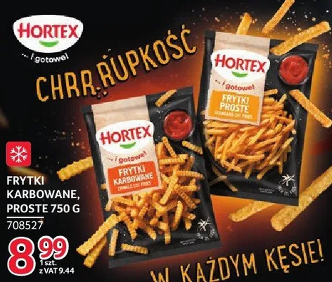 Frytki karbowane proste Hortex 750g promocja w Selgros