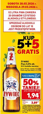Piwo 5,5% alk. zwrotna promocja w Kaufland