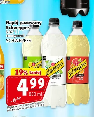 Napój gazowany Schweppes Zero Mojito promocja w Prim Market