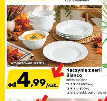 Naczynia z serii Bianco promocja w Bricomarche