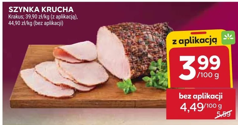 Szynka krucha promocja w Stokrotka