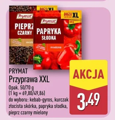 Przyprawa XXL papryka słodka Prymat promocja w Aldi