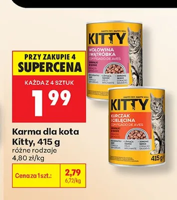 Karma dla kota Kitty promocja w Biedronka