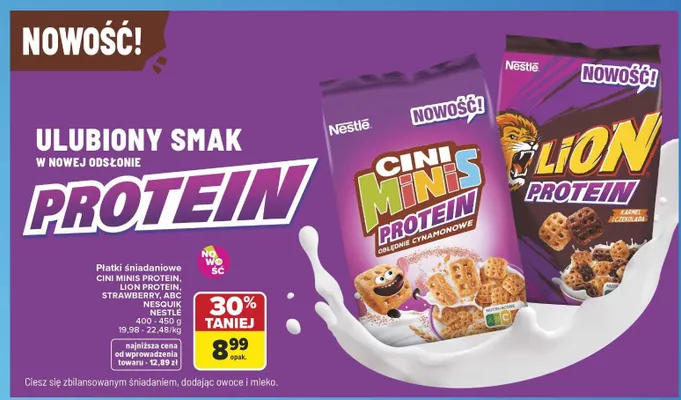 Płatki śniadaniowe Nestlé Nesquik Strawberry promocja w Carrefour