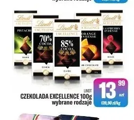 Czekolada Excellence Lindt promocja w Tomi Markt