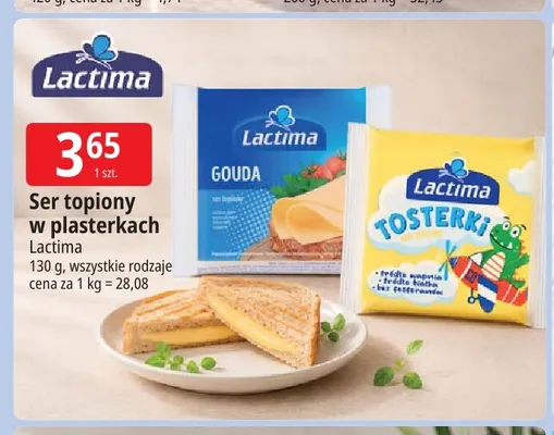 Ser topiony w plasterkach Lactima promocja w Leclerc