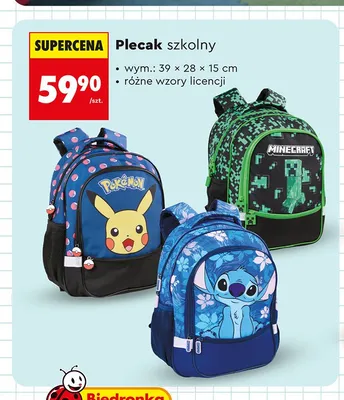 Plecak szkolny promocja w Biedronka