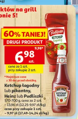 Ketchup pikantny Heinz promocja w Auchan