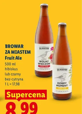 Piwo Browar Za Miastem Fruit Ale hibiskus promocja w Lidl