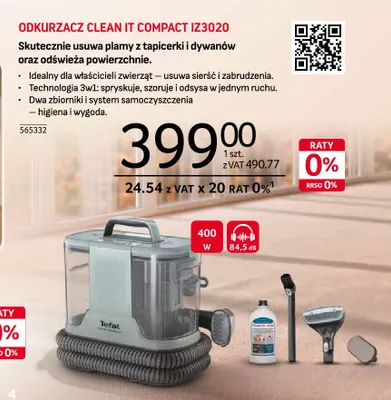 Odkurzacz Clean It Compact IZ3020 Tefal promocja w Selgros