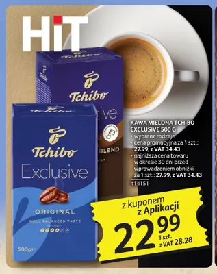 Kawa mielona Tchibo Exclusive 500g promocja w Selgros