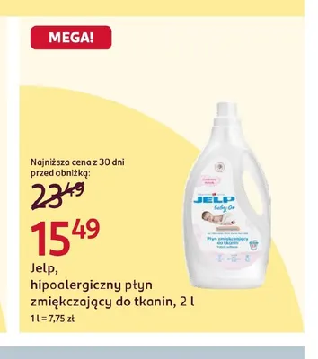 Hipoalergiczny płyn zmiękczający do tkanin Jelp promocja w Rossmann