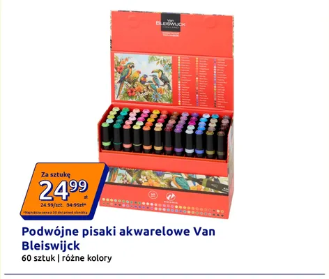 Podwójne pisaki akwarelowe Van Bleiswijck promocja w Action