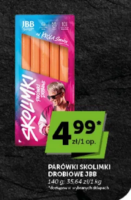 Parówki Skolimki drobiowe JBB promocja w Groszek