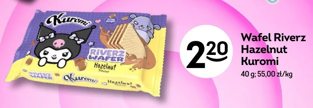 Wafel Riverz Hazelnut Kuromi promocja w Żabka
