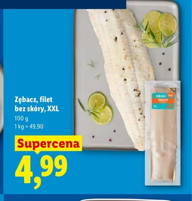 Zębacz filet bez skóry XXL promocja w Lidl