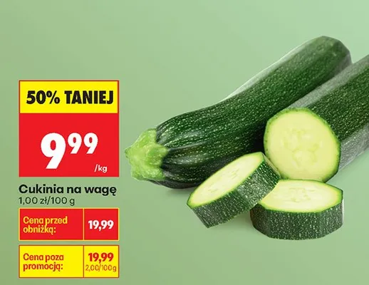 Cukinia na wagę promocja w Biedronka