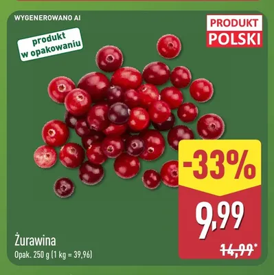 Żurawina promocja w Aldi