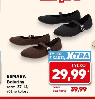 Baleriny damskie Esmara promocja w Kaufland