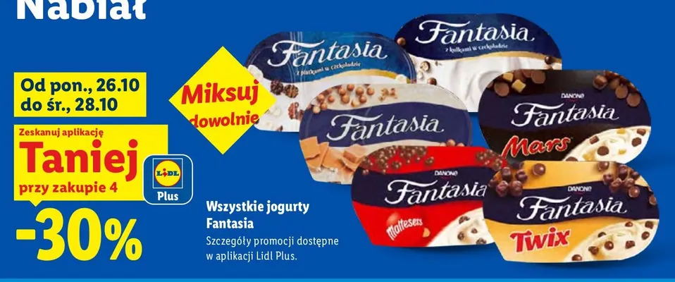 Jogurt Fantasia promocja w Lidl