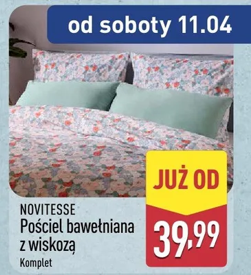 Pościel bawełniana z wiskozą promocja w Aldi