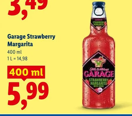 Piwo Garage Strawberry Margarita promocja w Lidl