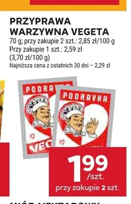 Przyprawa warzywna Vegeta Podravka promocja w Stokrotka
