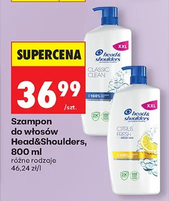 Szampon do włosów Head&Shoulders XXL promocja w Biedronka