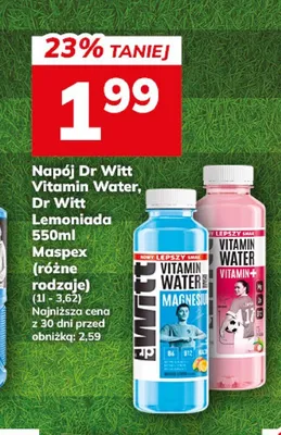 Napój Dr Witt Vitamin Water Magnez promocja w Hitpol