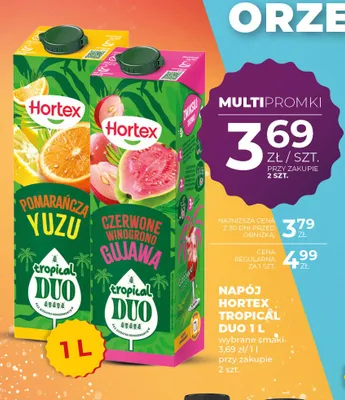 Napój Hortex Tropical Duo czerwone owoce gujawa promocja w Duży Ben