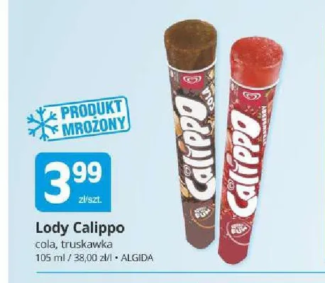 Lody Calippo truskawka promocja w Marketvita
