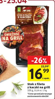 Stek z fileta z kaczki na grill promocja w Intermarche