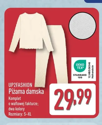 Piżama damska UP2FASHION promocja w Aldi