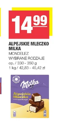 Alpejskie Mleczko Milka promocja w SPAR