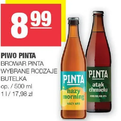 Piwo Pinta promocja w SPAR