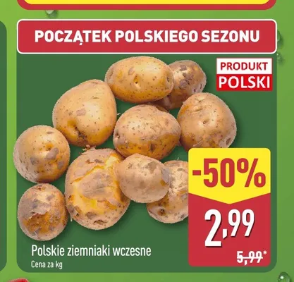 Ziemniaki wczesne polskie promocja w Aldi