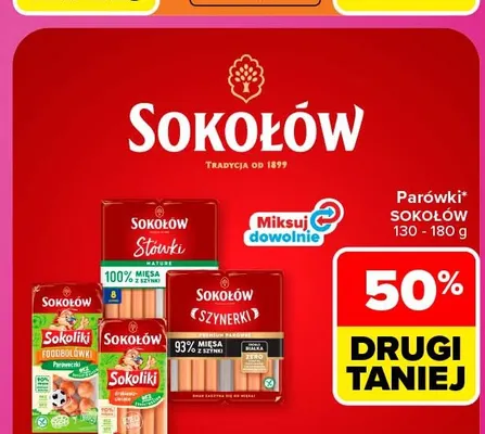 Parówki Sokołów promocja w Carrefour Market