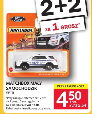 Mały samochodzik Matchbox promocja w Selgros