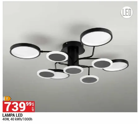 Lampa LED 40W promocja w Merkury Market