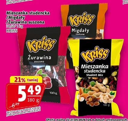 Migdały Kriss promocja w Prim Market
