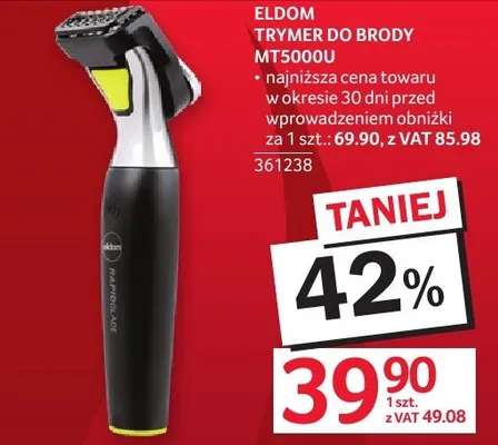 Trymer ELDOM TRYMER DO BRODY MT5000U promocja w Selgros
